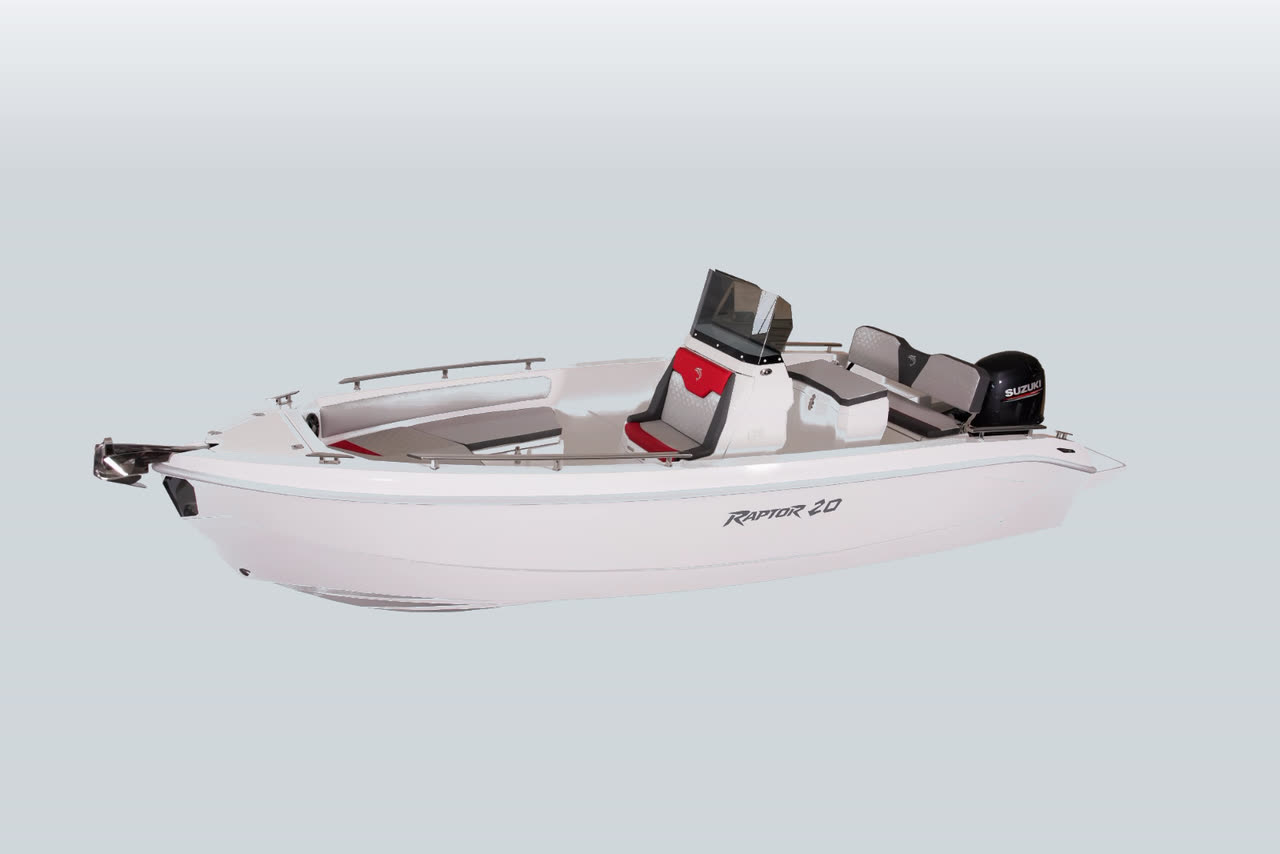 Dolphin Marine Raptor 20 — vista di lato, fotografia di studio